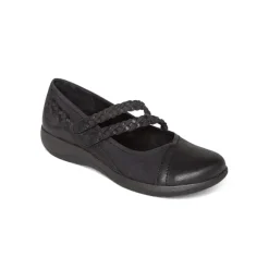 Aetrex Womens Annie Mary Jane Black