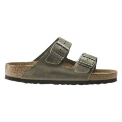 Birkenstock Arizona Soft Footbed Oiled Leather Faded Khaki