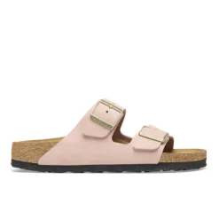 Birkenstock Women's Arizona Soft Footbed Nubuck Leather Pink