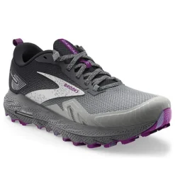 Brooks Women's Cascadia 17 Oyster/Blackened Pearl/Purple