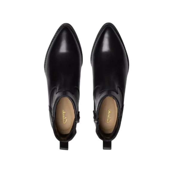 Clarks Women's Morzine Sky Black Leather