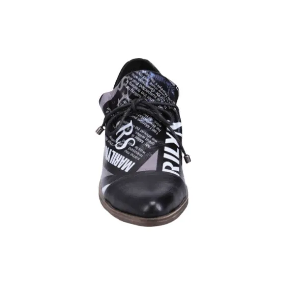 Django & Juliette Women's Kotty News Print Leather