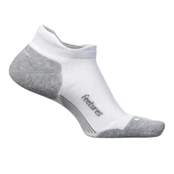 Feetures Unisex Elite Max Cushion No Show Tab White