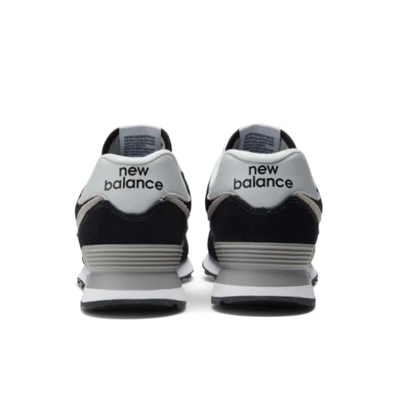 New Balance Unisex 574 Black with White