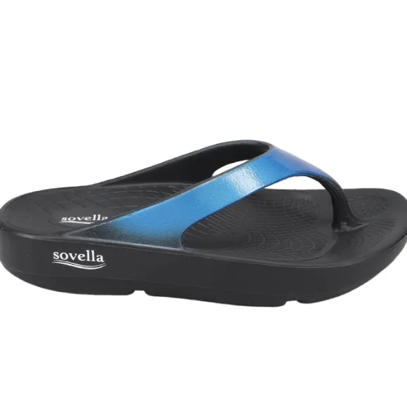 Sovella Women's PF Thong Blue/Metallic